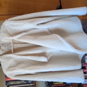 Hinge faux fur cardigan, 1, a bit oversized